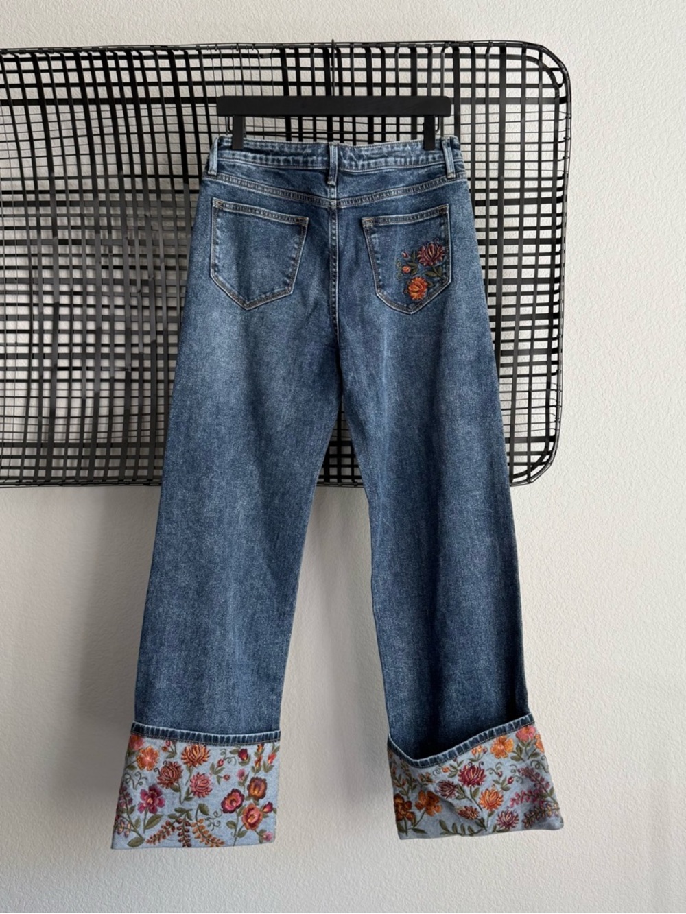 Free people Driftwood Charlee Cuffed Jeans Oshibana - Picture 7 of 9